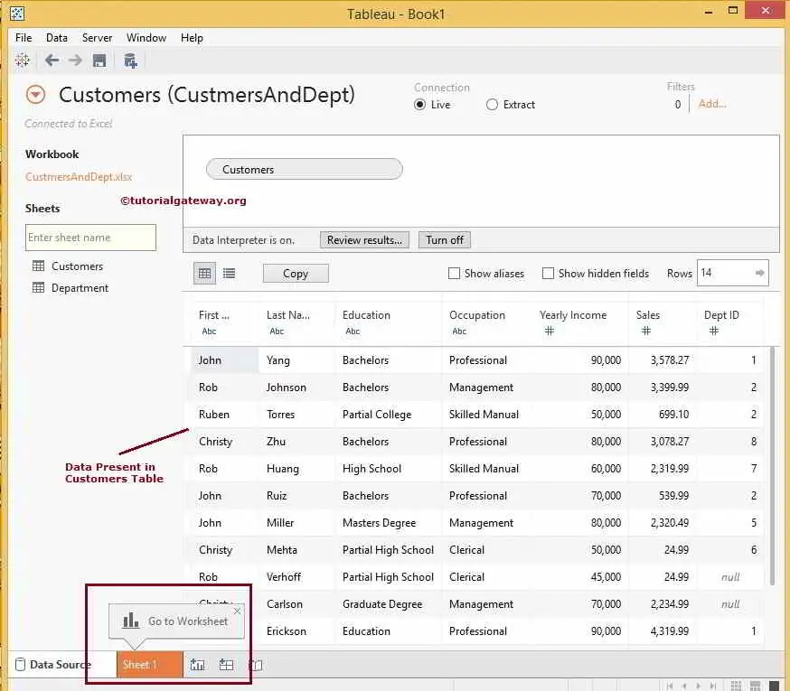 Connecting Tableau to Excel Files 3