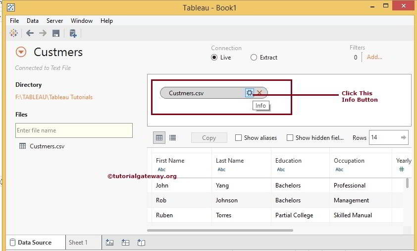 Connecting Tableau to Text File 7