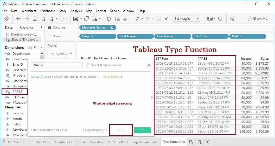 tableau convert string to date 10