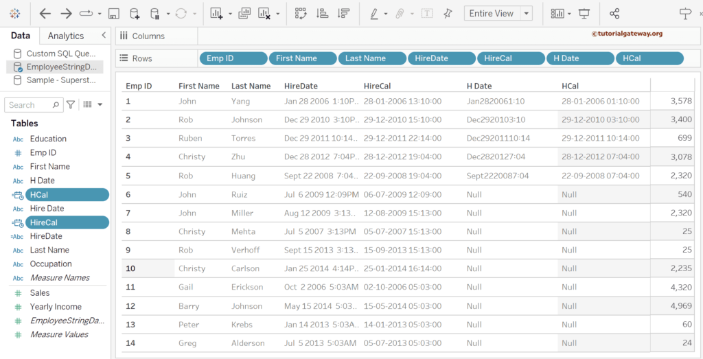 Tableau DATEPARSE Function to Parse Date & Time from a String