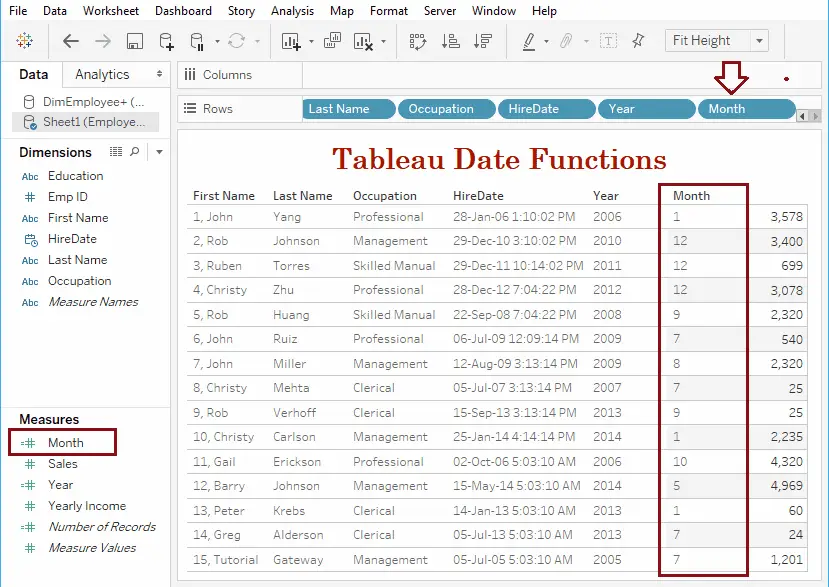 Tableau Month Function 8