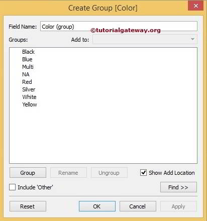 Tableau Grouping 11