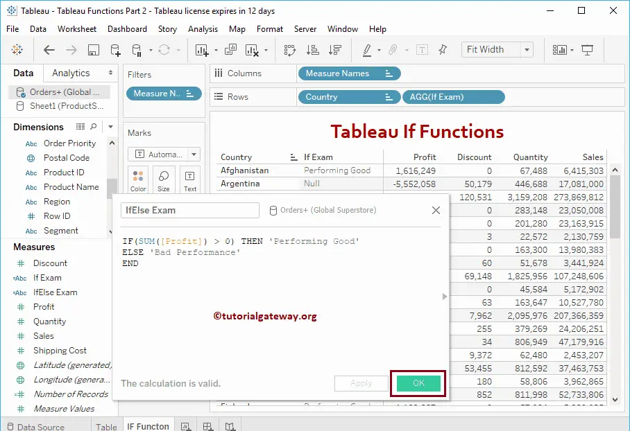 Tableau If Function 5