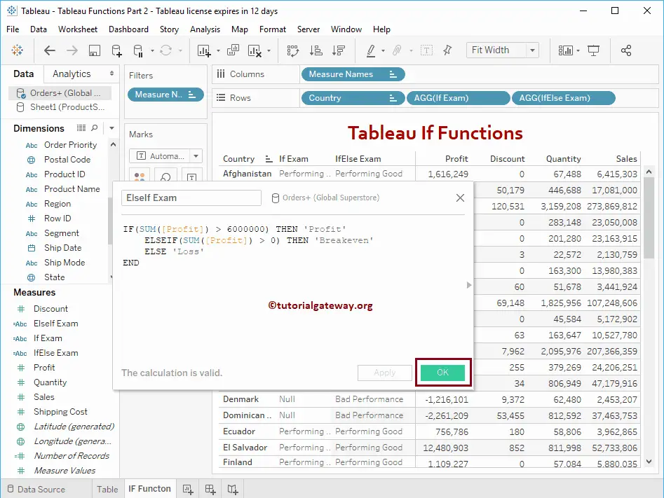 Tableau If Function 7