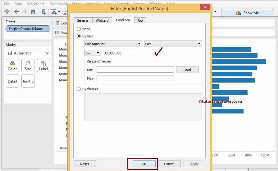 Change the Filter Condition to show profitable products 2