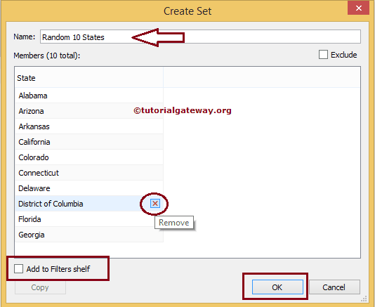 Create a Tableau Set for Top 10 States by Sales 3