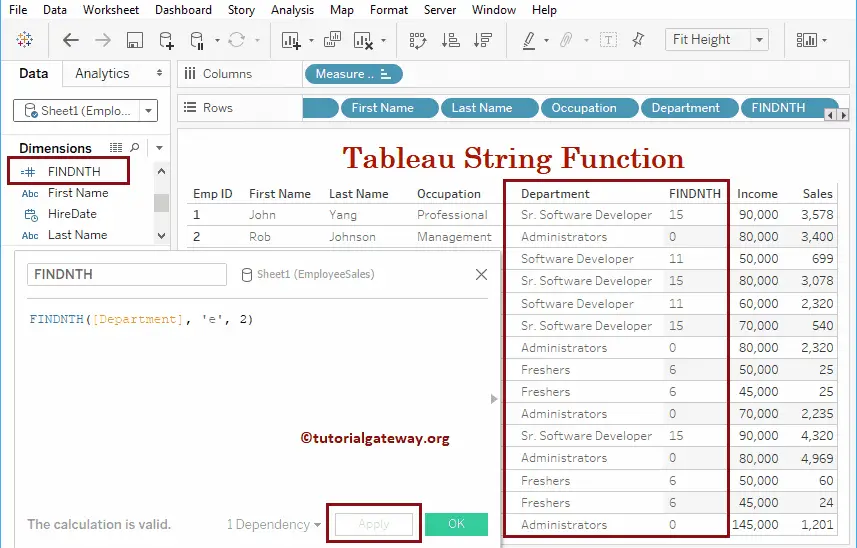 Tableau FINDNTH function 11