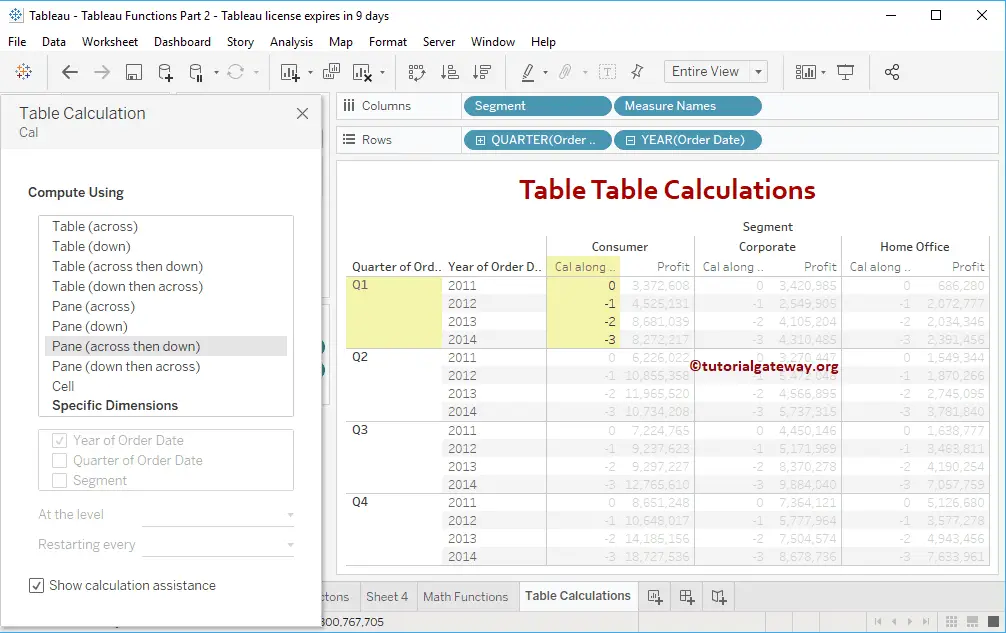 Tableau Table Calculations 18
