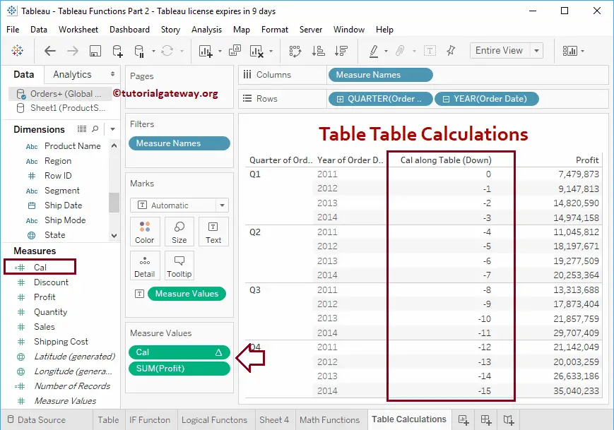 Tableau Table Calculations 6