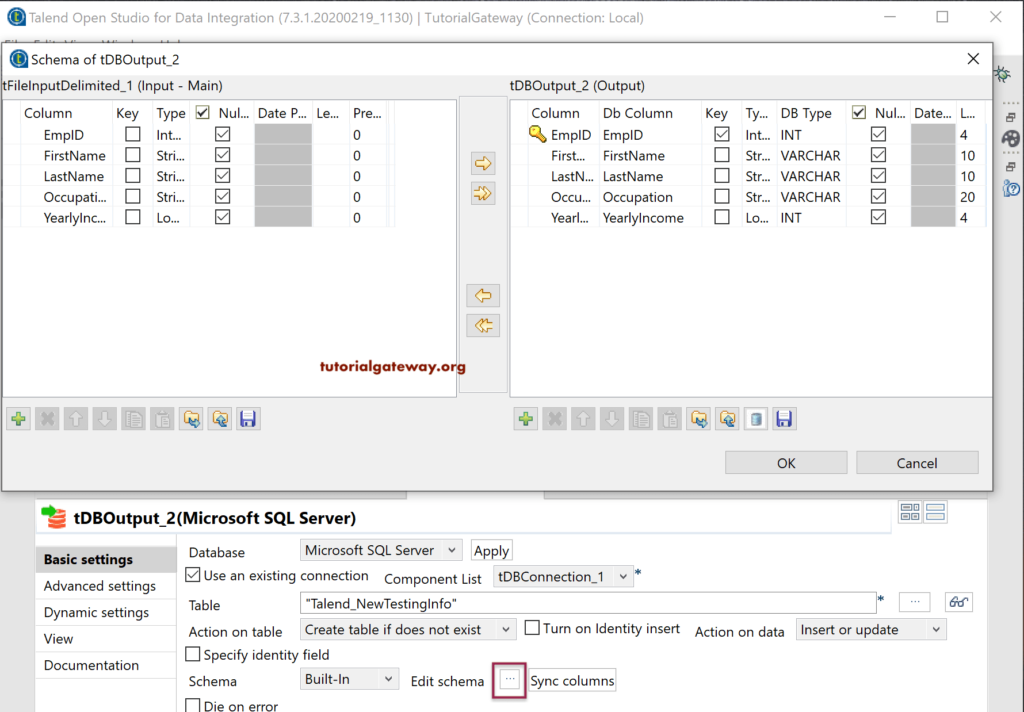Talend Rejected Rows 5