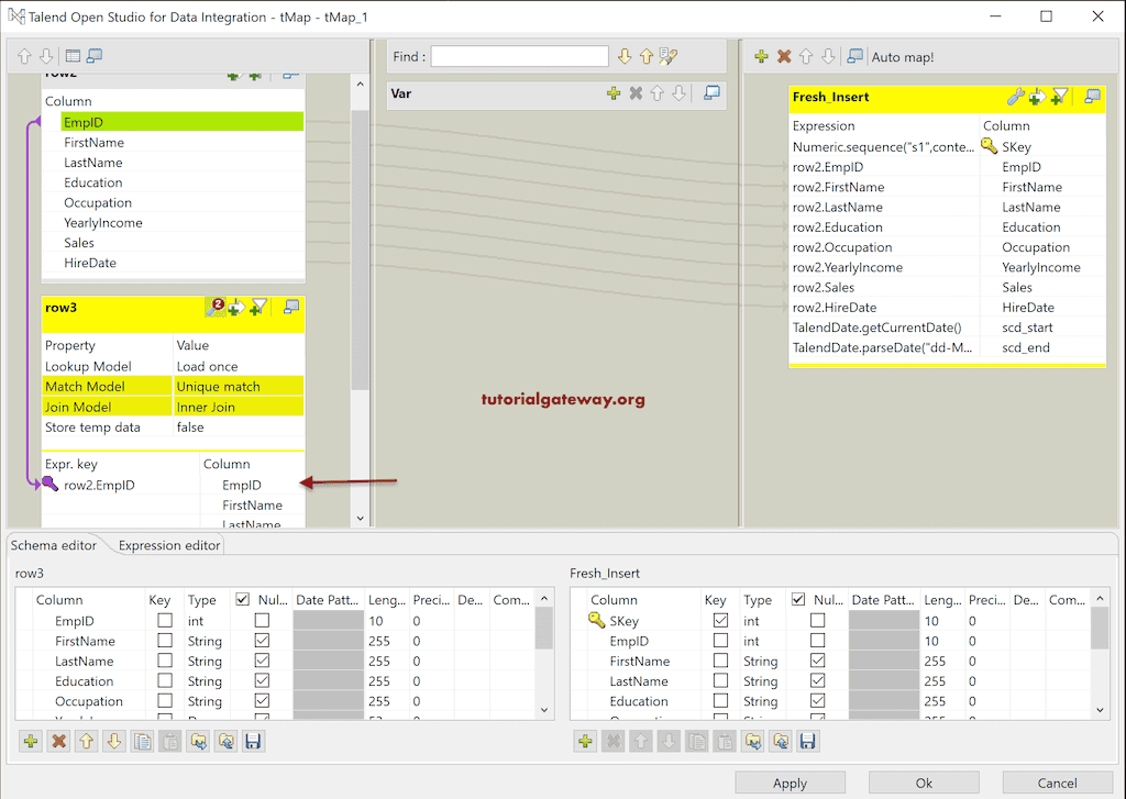 Talend SCD Type 2 Manual