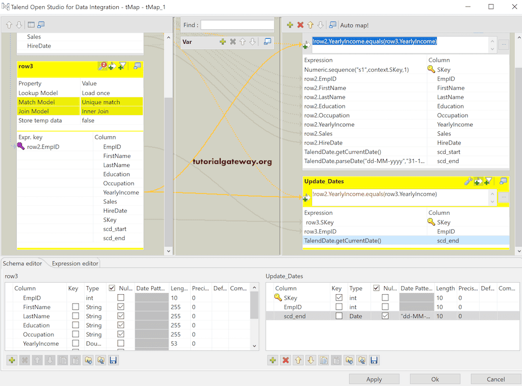 Talend SCD Type 2 Manual