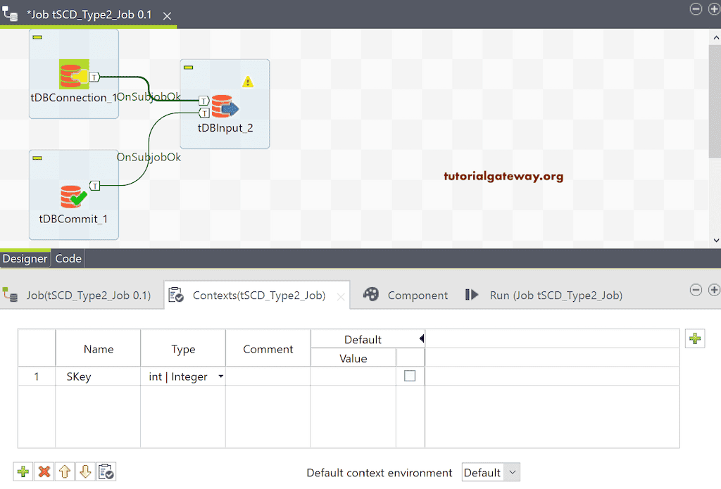 Talend SCD Type 2 Manual