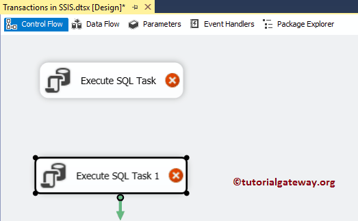 Execute SQL Task in Control Flow