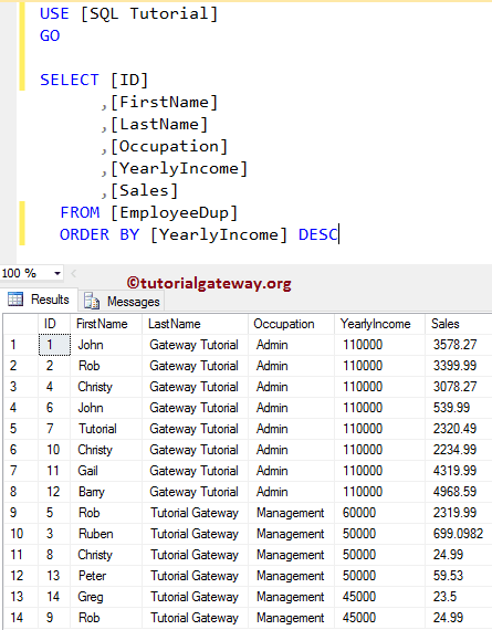 UPDATE Stored Procedure in SQL Server 10