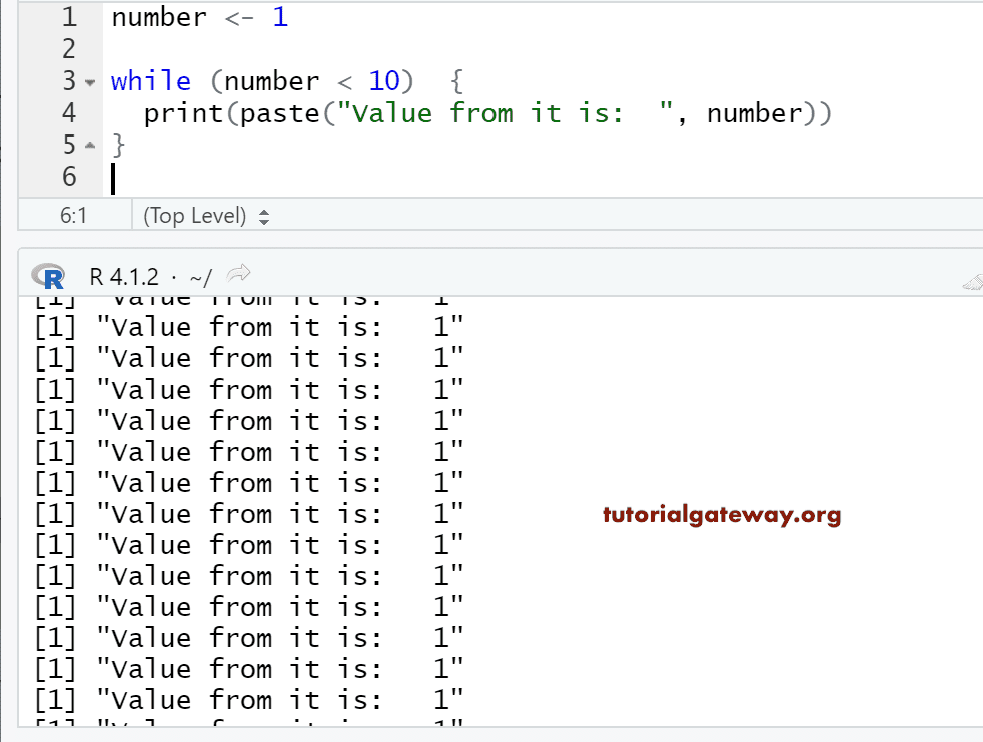 While Loop in R Programming 2