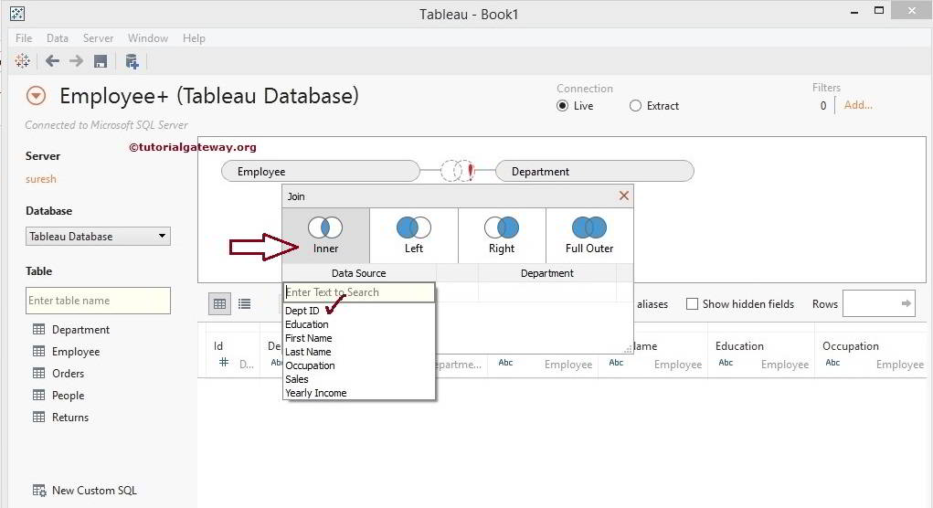 how to join data in tableau 5